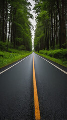 Fototapeta premium Road in the woods