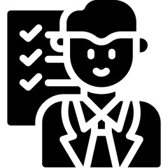 Vector Icon Management, Manager, Project Manager, Business Operations, User