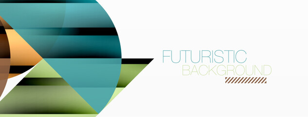 Circles and round shapes geometric minimal background