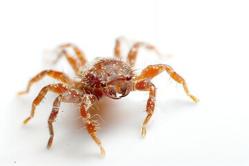 photo of mite on white background, high resolution photography, professional photograph, sharp focus, studio photo, isolated objects 