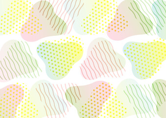 Stylish Scandinavian pattern background with triangles, size ratio 3:4