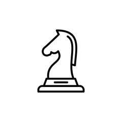 Strategic Chess Piece Icon for Board Games