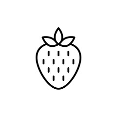 Juicy Strawberry Icon for Fruit Stands