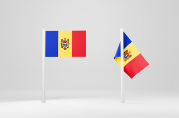 Flag Of Moldova 3d Illustration Stock Image 