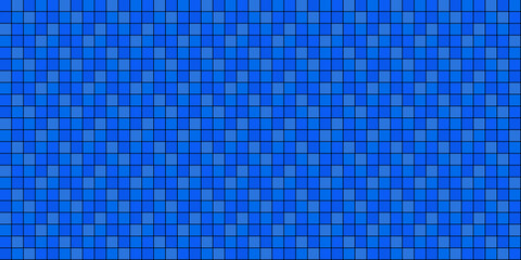Nahtloser Kachelhintergrund mit bunten Pixeln in blau, hellblau, türkis