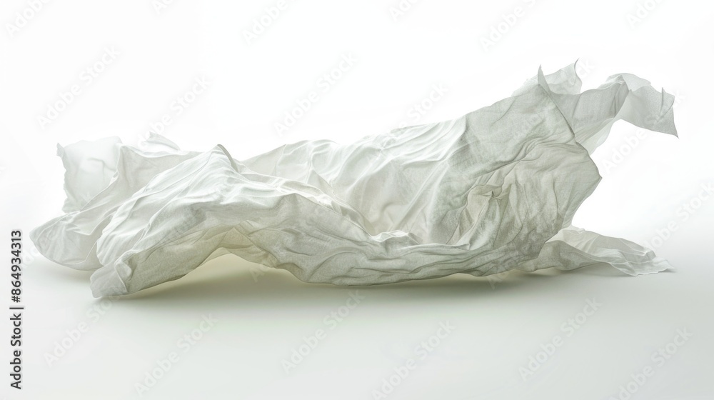 Poster a piece of white paper lying flat on a white surface, often used as a background or to represent sim