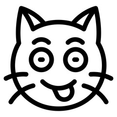 Vector Icon Delicious, Cat, Animal, Expression, Cat Emoji