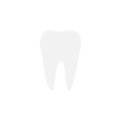 Tooth icon isolated on transparent background