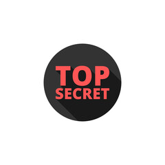 Top secret icon isolated on transparent background