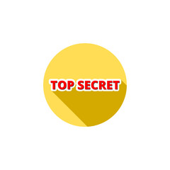 Top secret icon isolated on transparent background