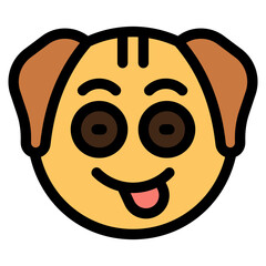 Vector Icon Delicious, Dog, Animal, Wildlife, Dog Emoji