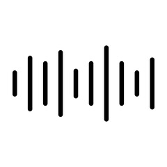 Soundtrack Vector Glyph Icon Design