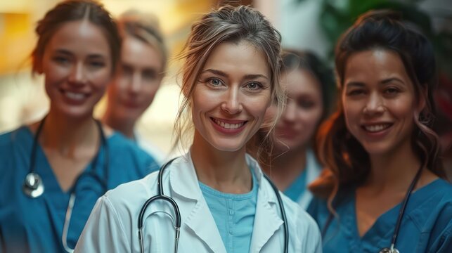 Nurses and doctors share a moment of gratitude. Emphasizing the importance of medical personnel