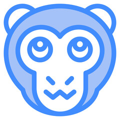 Vector Icon Sick, Monkey, Animal, Wildlife, Pet