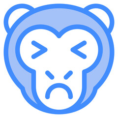 Vector Icon Pain, Monkey, Animal, Wildlife, Pet