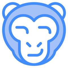 Obraz premium Vector Icon Smart, Monkey, Animal, Wildlife, Pet