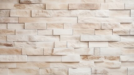 Stone Wall with a Pattern of Interlocking Tiles