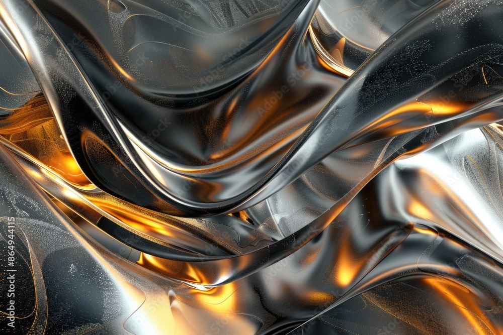 Aufkleber A close-up shot of a shiny metallic surface with no visible defects or markings