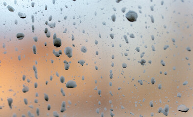 Dirt on the car glass. Abstract background