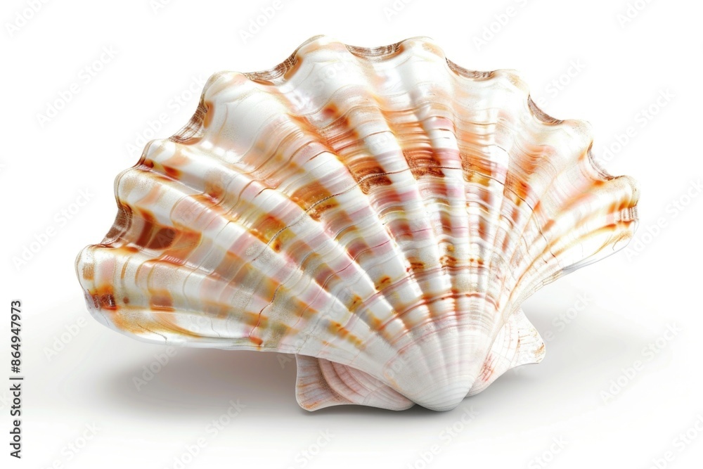 Poster a close-up shot of a shell on a white surface
