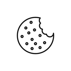 Freshly Baked Cookie Icon for Dessert Shops
