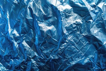 A close-up shot of a blue sheet of foil, ideal for use in food or product photography