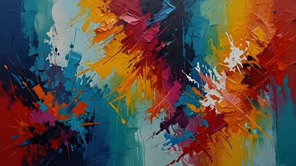 Obraz premium Abstract colorful background with painting 