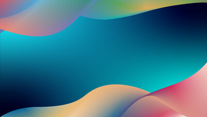 Background 3D Abstract Modern A charming blend of colors that form dynamic abstract waves with a captivating background.