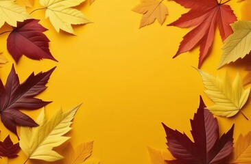 Fototapeta premium autumn leaves background