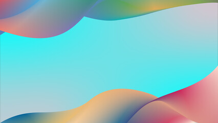 Background 3D Abstract Modern A charming blend of colors that form dynamic abstract waves with a captivating background.