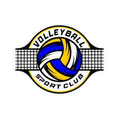 Volley Ball Logo Design Image