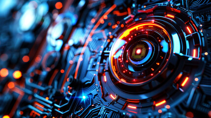 illustration security network from spy by eyes