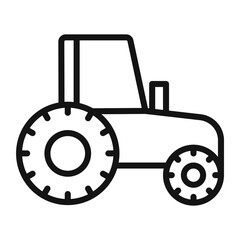 Powerful Tractor Icon for Agricultural Machinery