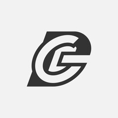 Letter DG or GD Logo, Monogram Logo letter D with G combination, design logo template element, vector illustration