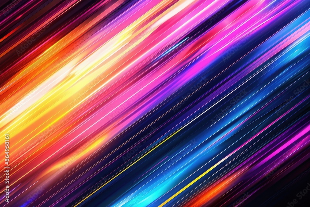 Poster a vibrant and modern design featuring intricate lines and bright colors on a textured surface
