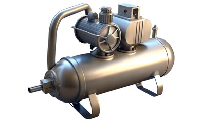 air compressor building tools with isolated layer and high image detail