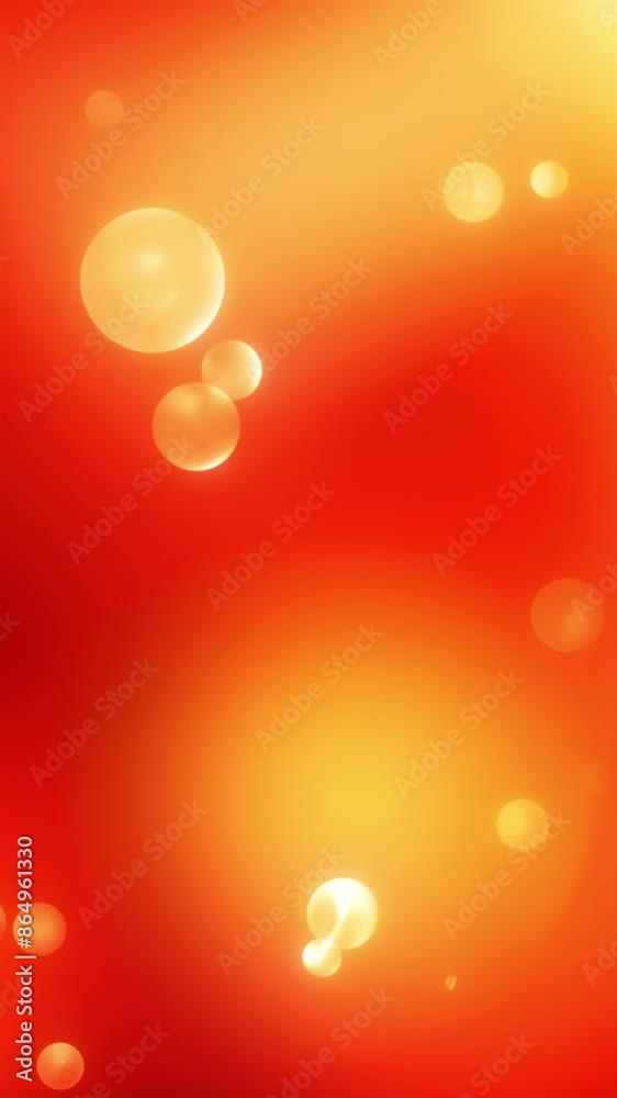Wall mural flashing bubbles in colorful space. motion. bubbles burst on colorful background. bubbles appear and