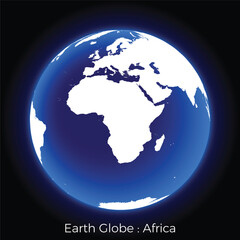 Earth Globe by Continent