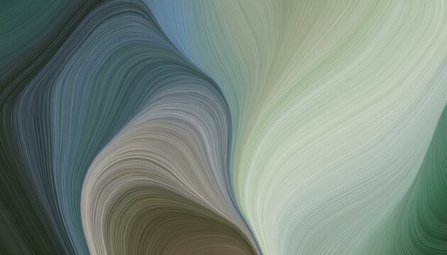 unobtrusive colorful modern curvy waves background illustration with dark slate gray, ash gray and dark gray color