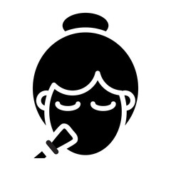 Makeup Tutorials Vector Glyph Icon Design