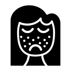 Acne Treatment Vector Glyph Icon Design