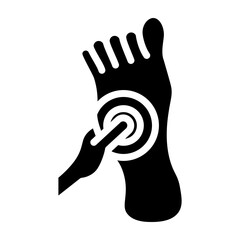 Massage Vector Glyph Icon Design