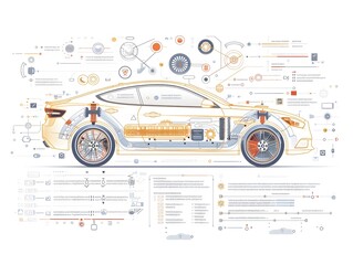 Minimalist Infographic of Automotive Component Manufacturer s Structural Design