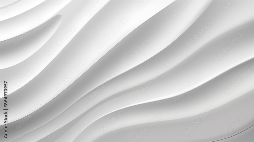 Wall mural The image is a white background with a wave pattern