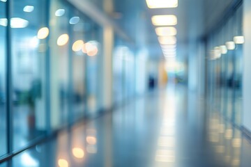 Blurred office space background. Blurry photo of office