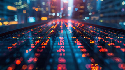 prices fluctuation as data with a blue tone, economy, AI Generative