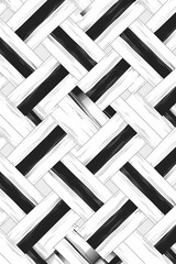 A seamless geometric wallpaper with a monochrome pattern, adding a touch of modernity