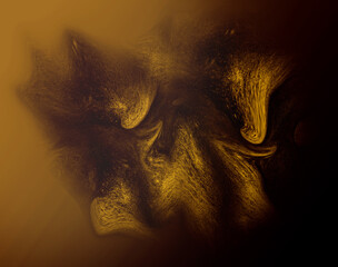 Abstract yellow geometric background design with dynamic shapesv