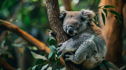 Fototapeta premium Koalas in Their Natural Habitat 