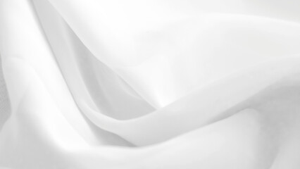 Obraz premium minimalistic white fabric background tulle.
